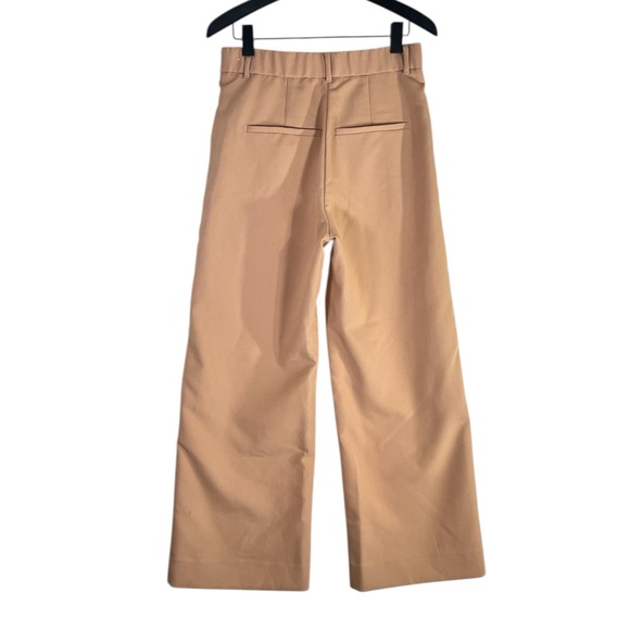 Abercrombie & Fitch Harper Tailored Ultra Wide Leg Pant size 8 short in Brown - Picture 7 of 8